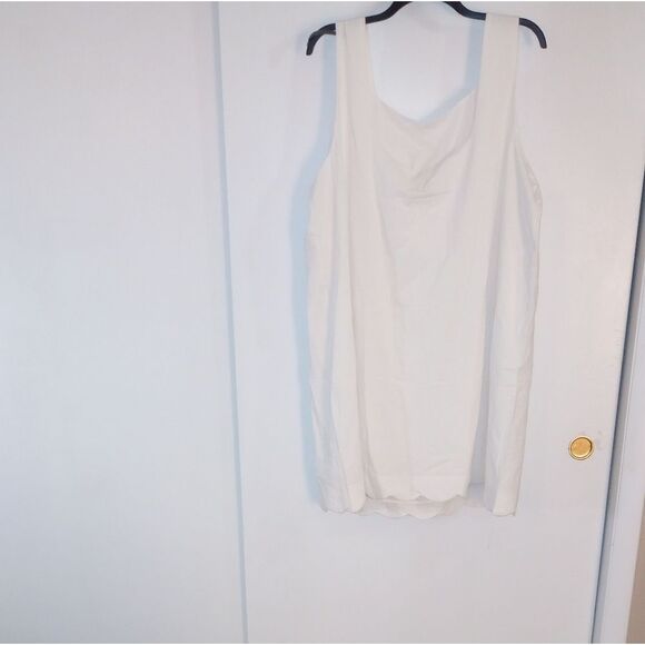 🆕👗Kate Spade New York Women's White Scalloped Mini Shift Dress, Sz 3XL - Picture 6 of 10